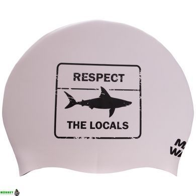 Шапочка для плавання MadWave RESPECT reversible M055024 Чорно-білий