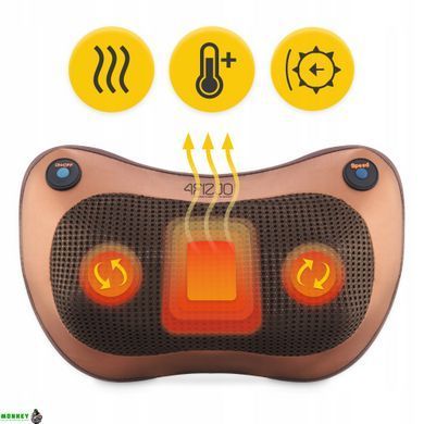 Подушка-массажер 4FIZJO Shiatsu Pro+ Brown (P-5907739319166)