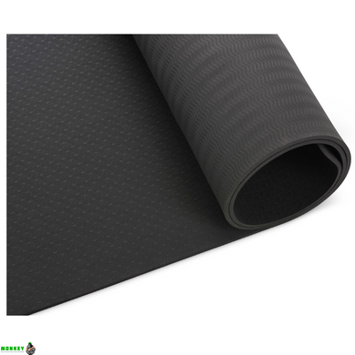 Килимок (мат) для фітнесу та йоги Gymtek Premium TPE 0,5см чорний