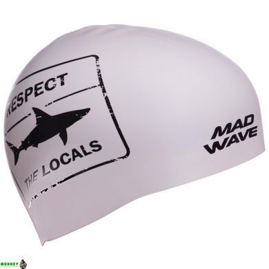Шапочка для плавання MadWave RESPECT reversible M055024 Чорно-білий