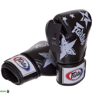 Перчатки боксерские кожаные FAIRTEX BGV1N Черный 16 унции NATION PRINT