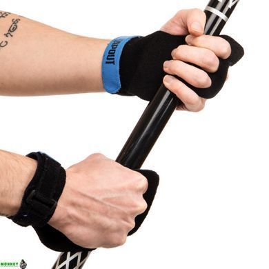 Накладки атлетические Грипад для WorkOut с напульсником TAPOUT SB168600 Черный S-M размер черный