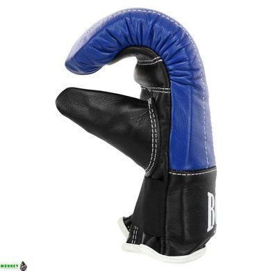 Снарядные перчатки кожаные BOXER 2014 Синий-черный L размер L