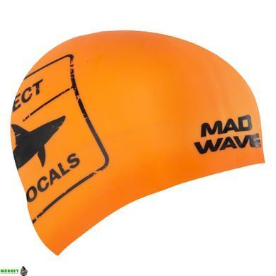 Шапочка для плавання MadWave RESPECT reversible M055024 Чорно-білий