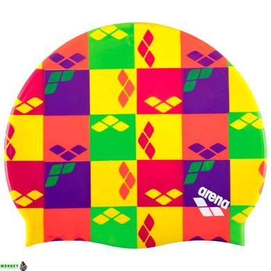 Шапочка для плавання ARENA PRINT 2CAP AR-1E368-46 чорний