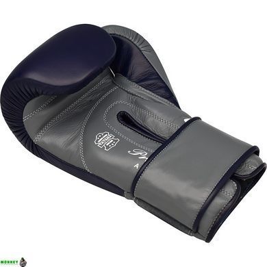 Рукавички боксерські RDX Leather Pro C4 Blue 14 ун.