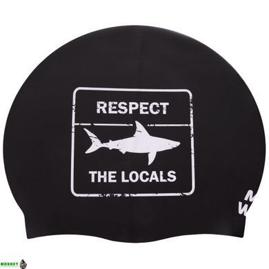 Шапочка для плавання MadWave RESPECT reversible M055024 Чорно-білий