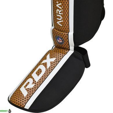 Захист гомілки та стопи RDX SHIN INSTEP AURA PLUS T-17 Black Golden XL