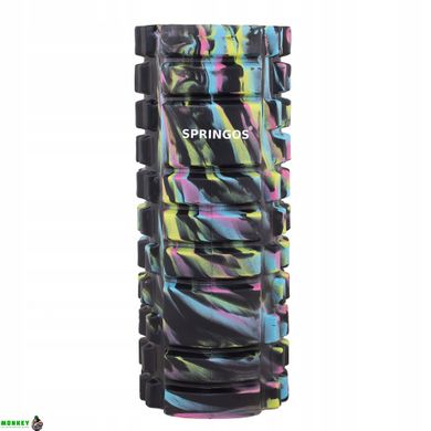Массажный ролик (валик, роллер) Springos Mix Color 33 x 14 см FR0018