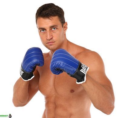 Снарядные перчатки кожаные BOXER 2014 Синий-черный L размер L