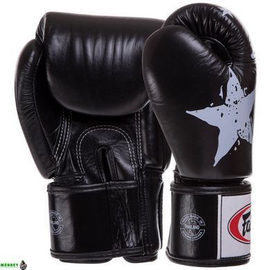 Перчатки боксерские кожаные FAIRTEX BGV1N Черный 16 унции NATION PRINT