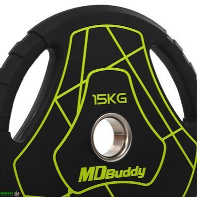 Млинці (диски) поліуретанові MD Buddy TA-9647-15 51мм 15кг чорний