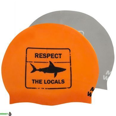 Шапочка для плавання MadWave RESPECT reversible M055024 Чорно-білий
