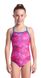 Купальник Arena DALY SWIMSUIT LIGHT DROP BACK розовый, белый, голубой Дет 152 см