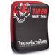 Макивара Изогнутая (1шт) кожаная MAUY THAI TIGER 0SP-Sport 0676 Красный (поддержка для рук, р-р 40см,)