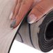 Килимок для йоги Замшевий Record FI-5662-38 розмір 183x61x0,3см бежевий з принтом Слон і Лотос
