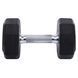 Гантели профессиональные с полиуретановым покрытием LiveUp LP8003-12 (2х12кг)
