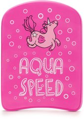 Доска для плавания Aqua Speed ​​KIDDIE KICKBOARD Unicorn 6896 розовый Дет 31x23x2,4cм