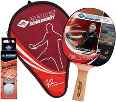 Набір для настільного тенісу Donic Persson 600 Gift set (1ракетка+чохол+3м'яча)