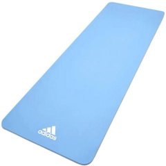 Коврик для йоги Adidas Yoga Mat голубой Уни 176 х 61 х 0,8 см