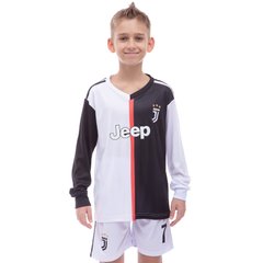 Форма футбольна дитяча з символікою футбольного клубу JUVENTUS RONALDO 7 домашня 2020 SP-Sport CO-1678 зріст 110-165 см білий-чорний