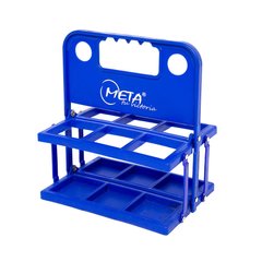 Контейнер пластиковый для бутылок Meta 6 Bottle Carrier Plastic Foldable синий OFSM