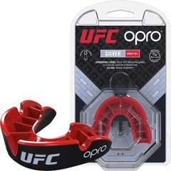 Капа OPRO Silver UFC Hologram Black/Red (art.002259002)