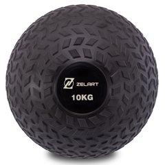 М'яч медичний слембол для кроссфіту Record SLAM BALL FI-7474-10 10кг чорний