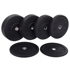 Блины (диски) бамперные для кроссфита Zelart Bumper Plates TA-2676-2_5 51мм 2,5кг черный
