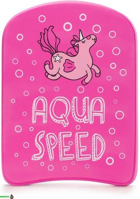 Дошка для плавання Aqua Speed ​​KIDDIE KICKBOARD Unicorn 6896 рожевий Діт 31x23x2,4cм