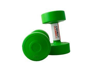 Гантелі пластикові пара LiveUp CEMENT DUMBELL 2 кг
