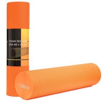 Массажный ролик Cornix EVA+ 60 x 15 см (валик, роллер) XR-0307 Orange