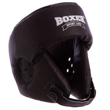 Шолом боксерський відкритий BOXER 2028 Чорний L