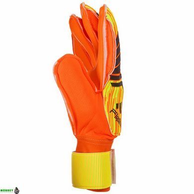 Перчатки вратарские с защитными вставками на пальцы Flyden SP-Sport FB-911 Синий 8 (PVC, р-р 8-10,)