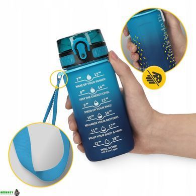 Бутылка для воды спортивная 4FIZJO 500 мл Sky Blue/Blue (P-5905973400732)