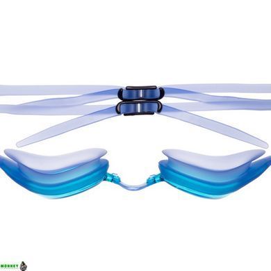 Очки для плавания MadWave Vanish M042608 Голубой (поликарбонат, силикон,)