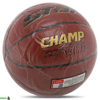 М'яч баскетбольний PU №7 STAR CHAMP GRIP BB4277C Помаранчевий (PU, бутіл,)