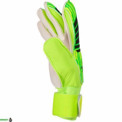 Перчатки вратарские с защитными вставками на пальцы Flyden SP-Sport FB-911 Синий 8 (PVC, р-р 8-10,)