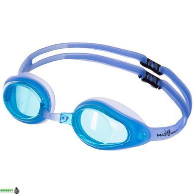Очки для плавания MadWave Vanish M042608 Голубой (поликарбонат, силикон,)