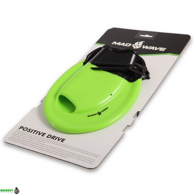 Ласты тренировочные с открытой пяткой MadWave Positive Drive M074101 размер 34-41 зеленый