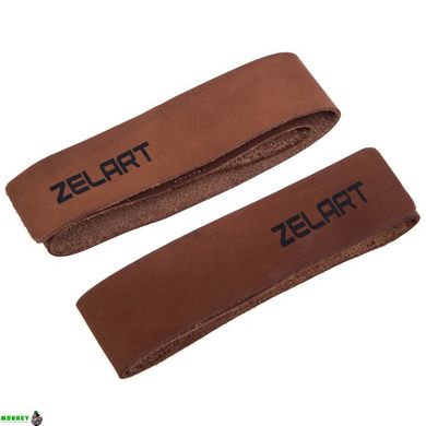 Лямки (ремешки) для становой тяги ZELART SB-165207 2шт коричневый