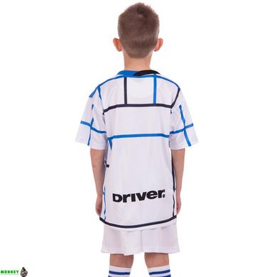 Форма футбольная детская с символикой футбольного клуба INTER MILAN гостевая 2021 SP-Planeta CO-2460 8-14 лет белый-синий
