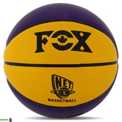 М'яч баскетбольний PU FOX BA-8977 NET №7 синій-білий