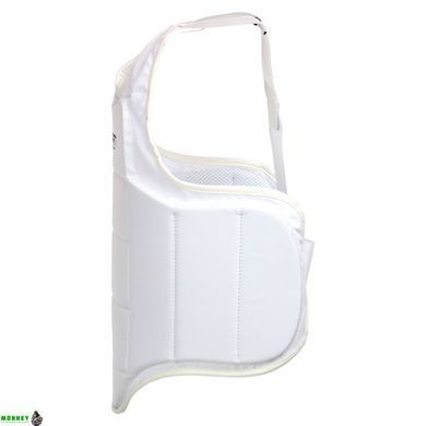 Захист корпусу (жилет) для карате Zelart BO-0399 S-XL білий
