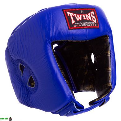 Шлем боксерский открытый с усиленной защитой макушки кожаный TWINS HGL4 S-XL цвета в ассортименте