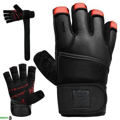 Рукавички для фітнесу RDX L7 Micro Plus Red/Black L