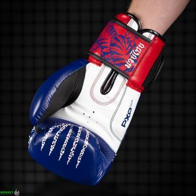 Боксерські рукавиці Phantom Muay Thai Blue 12 унцій (бинти в подарунок)