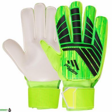 Перчатки вратарские с защитными вставками на пальцы Flyden SP-Sport FB-911 Синий 8 (PVC, р-р 8-10,)
