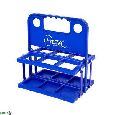 Контейнер пластиковий для пляшок Meta 6 Bottle Carrier Plastic Foldable синій Уні OFSM