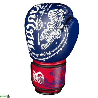 Боксерські рукавиці Phantom Muay Thai Blue 12 унцій (бинти в подарунок)